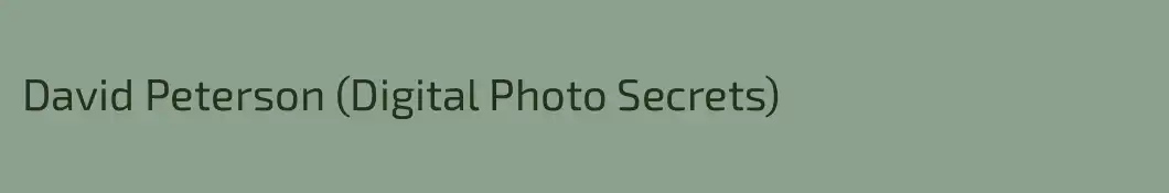 David Peterson (Digital Photo Secrets)